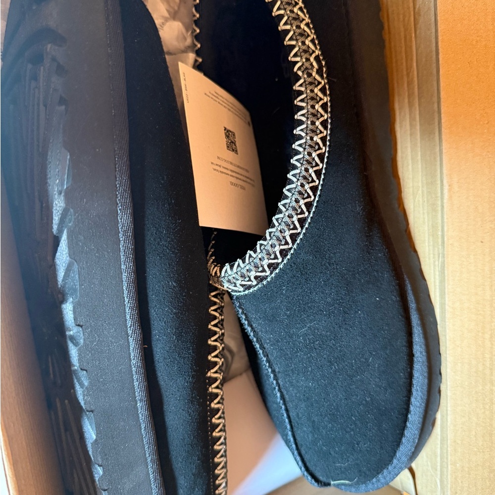 UGG Black Tasman Slip-On Shoes